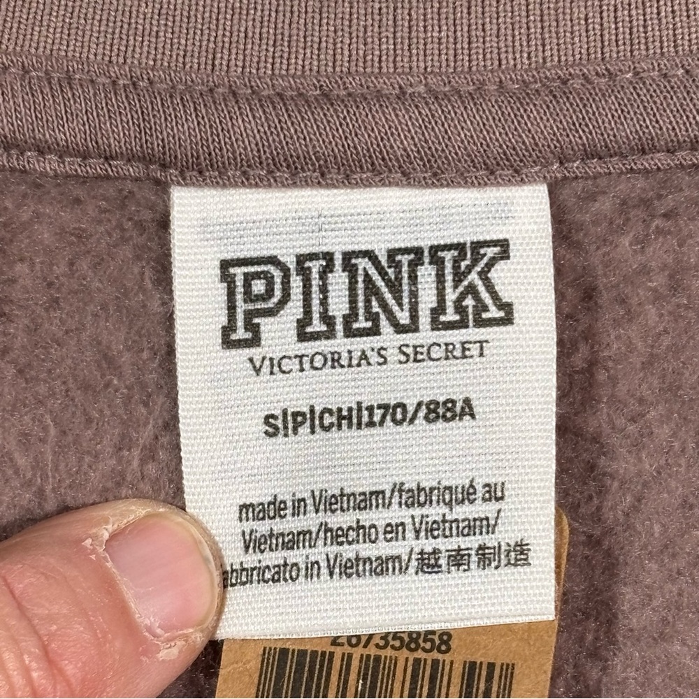 Pink Victoria Secrets Womens Mauve Long‎ Sleeve V Neck Long Sleeve Sweater NWT S - Picture 8 of 9